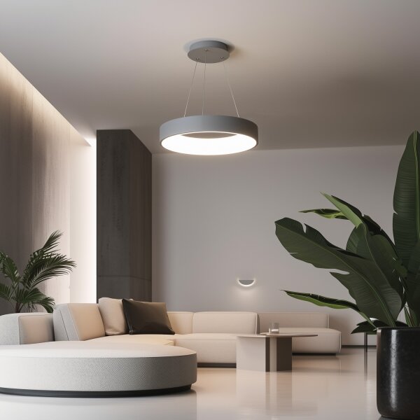 Brilagi - Lustra LED dimabilă pe cablu LED/40W/230V 3000-6500K gri + telecomandă