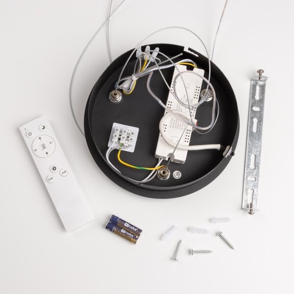 Brilagi - Pendul LED reglabil pe cablu LED/40W/230V 3000-6500K negru + telecomandă