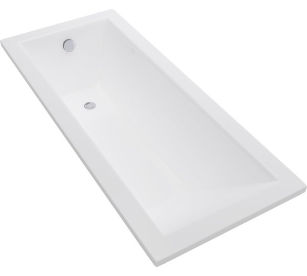 Mexen Cubik cadă dreptunghiulară 120 x 70 cm, albă - 55031207000