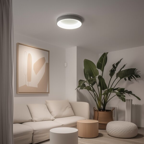 Brilagi - Plafonieră LED reglabilă/40W/230V 3000-6500K gri + telecomandă