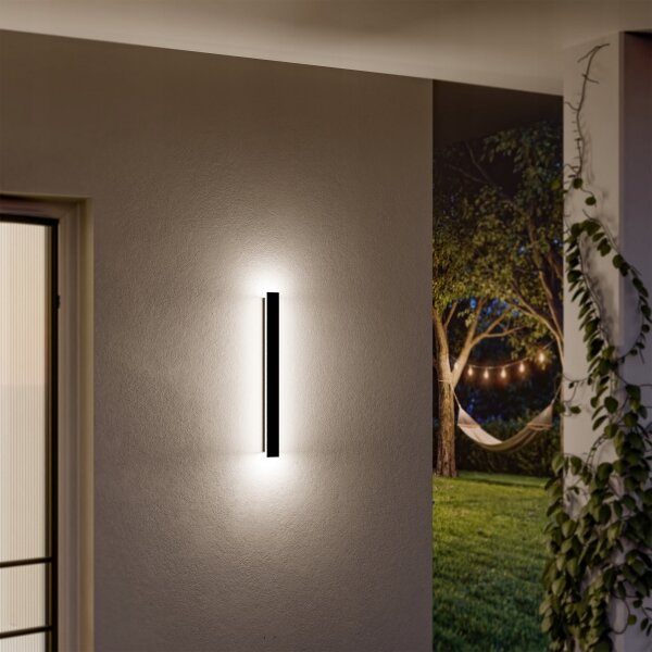 Corp de iluminat de perete pentru exterior LED/18W/230V 60 cm IP65 negru