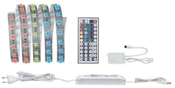Paulmann 70587 - bandă LED RGB/20W dimerizabilă MAXLED 1,5m 230V + telecomandă