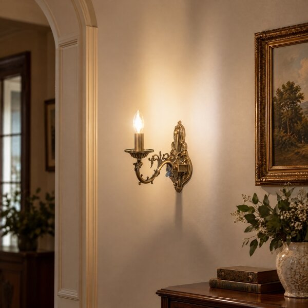 BRILAGI - Lampă de perete CLASSIC 1xE14/10W/230V alamă