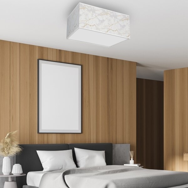 Plafonieră SENSO 2xE27/60W/230V alb