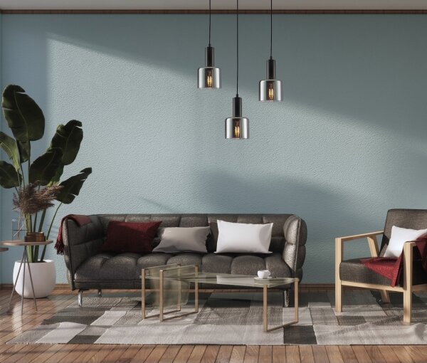Lustră pe cablu SANTIA 1xE27/40W/230V negru ITALUX PND-65342-1-BK+SG