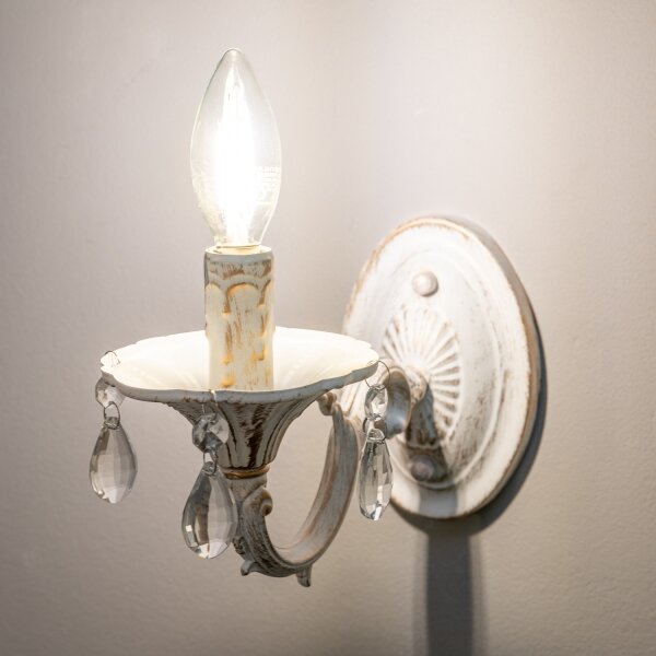 Lampă de perete BRILAGI CLASSIC 1xE14/60W/230V crem/patină