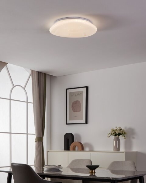 Eglo 900128 - Plafonieră LED RGBW dimabilă SILERAS-Z LED/21,6W/230V