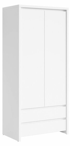 Dulap Nolroma 117, Alb, 201x90x56cm, 72.4 kg, Uși dulap: Cu balamale