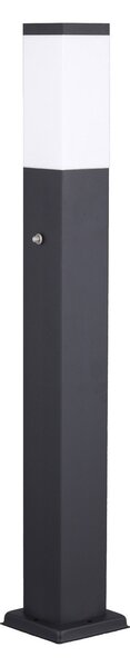 G & L Handels GmbH Bornă luminoasă 400166142, V2A, senzor, antracit, 2 prize, reglabil, Negru, Oțel inoxidabil