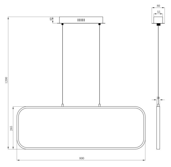 Lustră LED pe cablu SILLA LED/24W/230V Globo 67262H