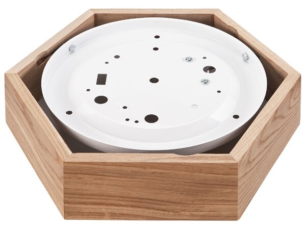 Plafonieră OAK HEX 1xE27/60W/230V d. 32 cm stejar