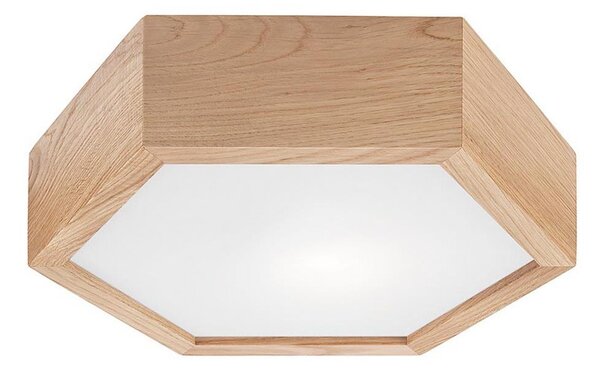 Plafonieră OAK HEX 1xE27/60W/230V d. 32 cm stejar