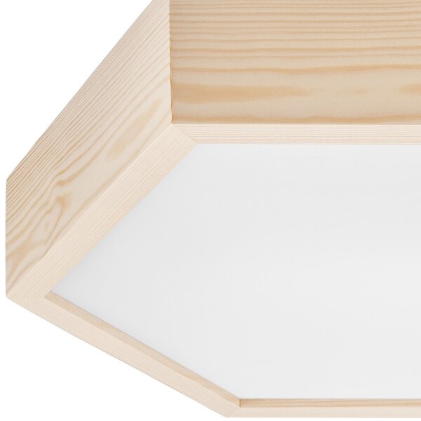 Plafonieră HEX NATURAL 2xE27/60W/230V d. 43 cm pin