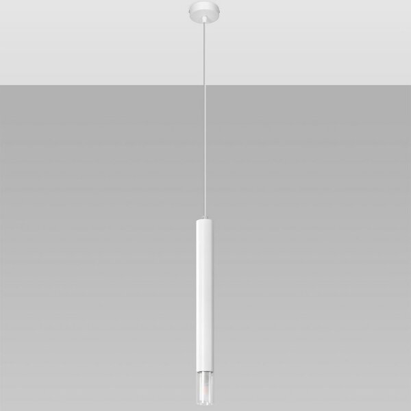 Lustră pe cablu VIZIER 1xG9/12W/230V albă Sollux SL.0957