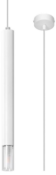 Lustră pe cablu VIZIER 1xG9/12W/230V albă Sollux SL.0957