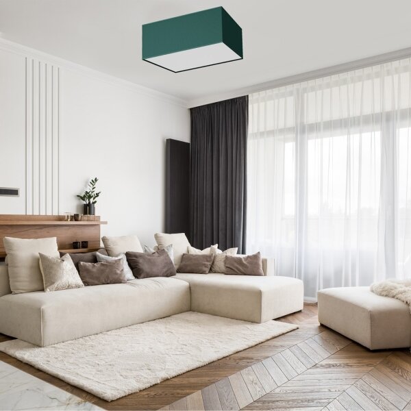 Plafonieră VERDE 2xE27/60W/230V 40x40 cm verde
