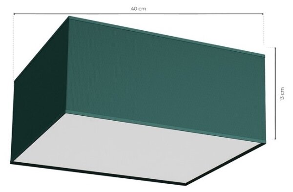 Plafonieră VERDE 2xE27/60W/230V 40x40 cm verde