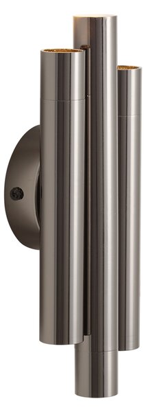Retro wandlamp gunmetal 3-lichts - Pipes