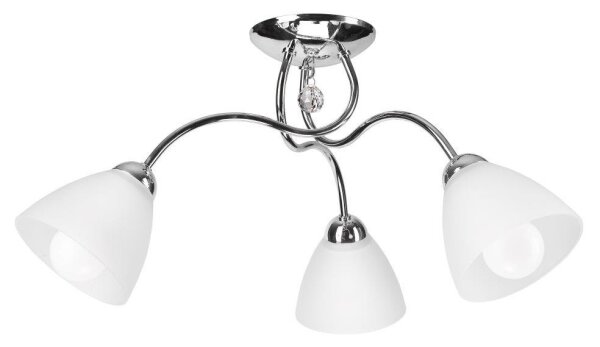 Lustră aplicată MIRANDA 3xE27/60W/230V crom lucios