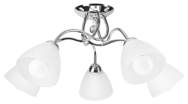 Lampă de perete MIRANDA 5xE27/60W/230V crom lucios