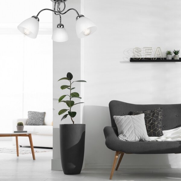 Lustră aplicată MIRANDA 3xE27/60W/230V crom lucios