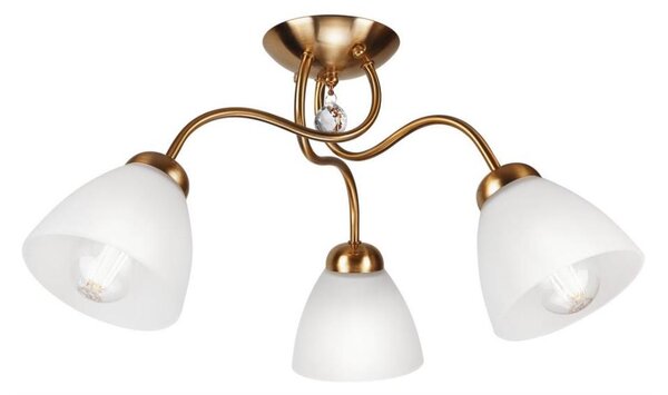 Lustră aplicată MIRANDA 3xE27/60W/230V aurie