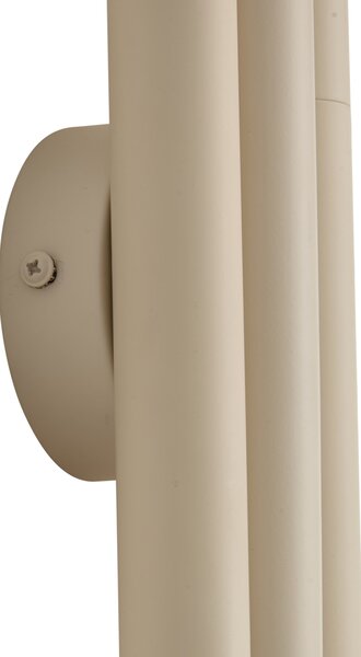 Retro wandlamp beige 3-lichts - Pipes