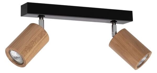 Spot-Light 3912174 - Plafonieră spot LED MATTI 2xGU10/5W/230V, finisaj stejar