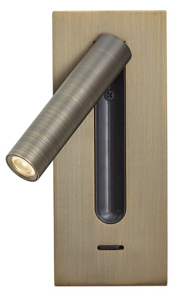 Lampă de perete modernă bronz închis incl. LED - Plaza