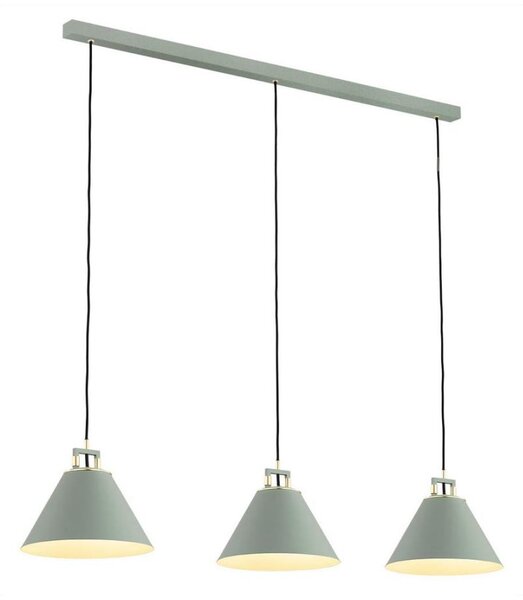 Lustră pe cablu ORTE 3xE27/15W/230V verde Argon 6177