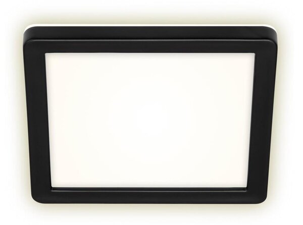 Plafonieră LED/8W/230V 19x19 cm neagră IP44 Briloner 3010-015