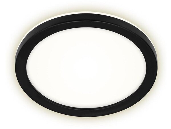 Plafonieră LED/8W/230V diametru 21 cm neagră IP44 Briloner 3008-015