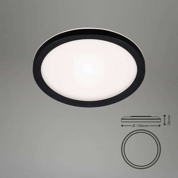 Plafonieră LED SLIM LED/12W/230V d. 19 cm Briloner 7150-415