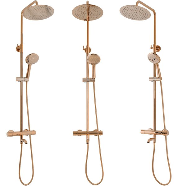Coloana de dus cu termostat REA Lungo Copper