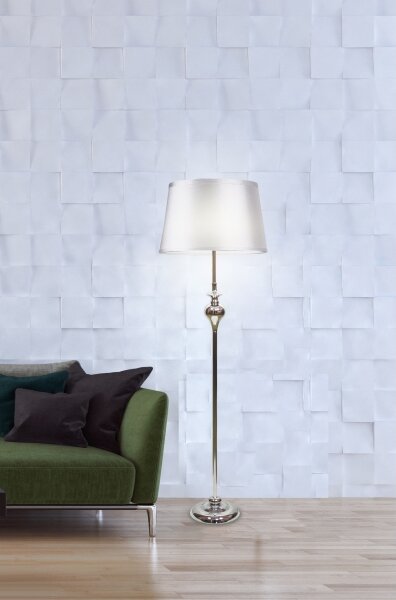 Lampadar PRIMA 1xE27/60W/230V argintiu/crom lucios