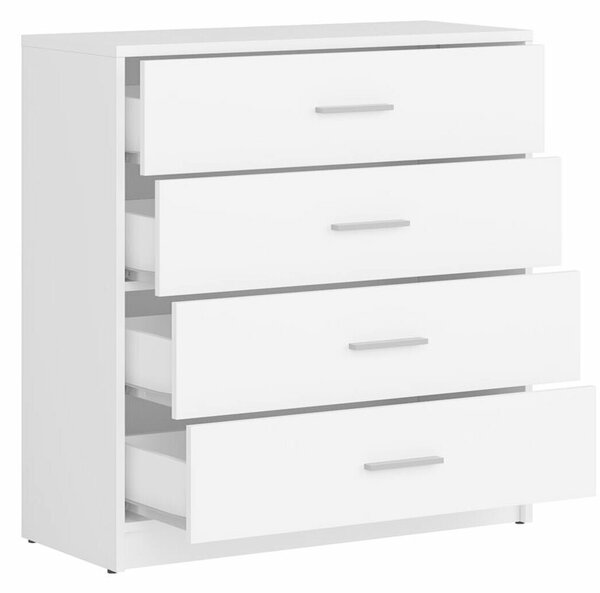 Comodă Novsore 101Alb, Cu sertare, 8x8x3cm