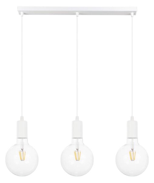 Lustră pe cablu MIROS 3xE27/60W/230V albă