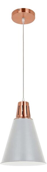 Klausen KL 6238 - Lustr SHADE 1xE27/15W/230V cu cablu cupru/gri