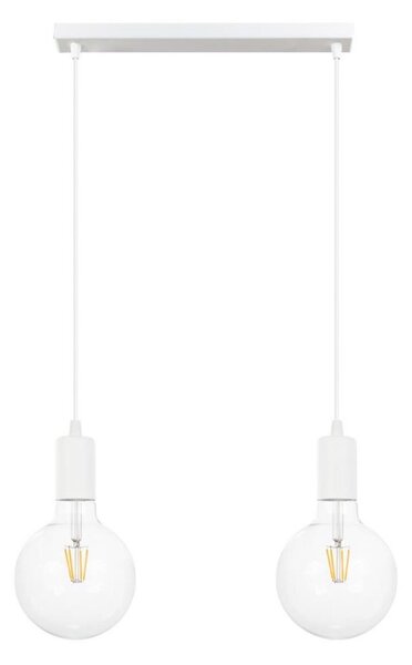 Lustră pe cablu MIROS 2xE27/60W/230V albă