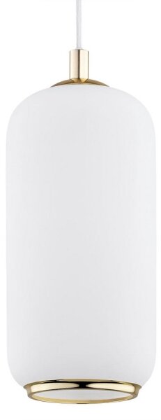 Lustră pe cablu PALLADO 1xE27/15W/230V aurie/albă Argon 4993