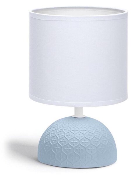 Lampă de masă 1xE14/40W/230V albastră/albă Aigostar