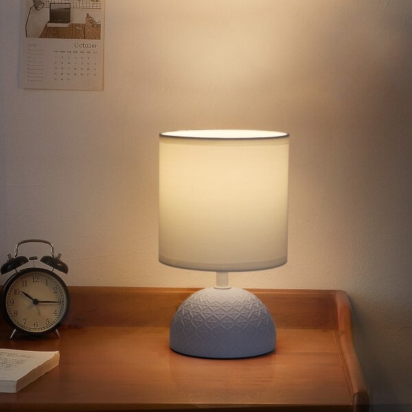 Lampă de masă 1xE14/40W/230V albastră/albă Aigostar