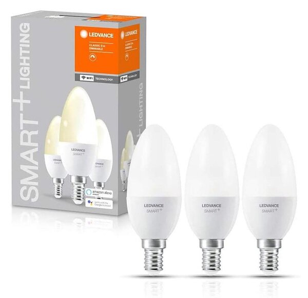 SET 3x Bec de iluminat cu LED SMART + E14/ 5W/230V 2700K - Ledvance