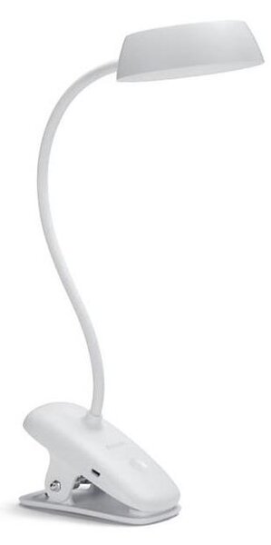 Philips - Lampă LED reglabilă cu clemă DONUTCLIP LED/3W/5V 1200 mAh albă