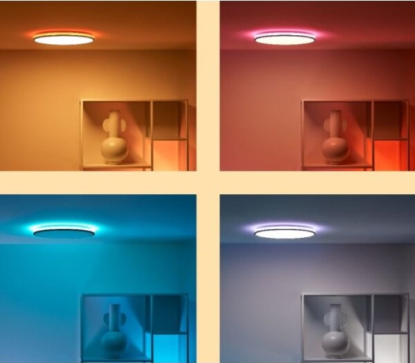 WiZ - Plafonieră LED RGBW RUNE 21W 230V negru cu Wi-Fi și dimmer