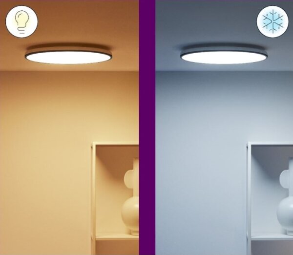 WiZ - Plafonieră LED RGBW RUNE 21W 230V negru cu Wi-Fi și dimmer