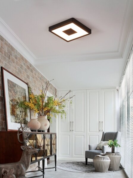 Plafonieră LED de exterior IPHIAS LED/17W/230V IP44 neagră Eglo 900283