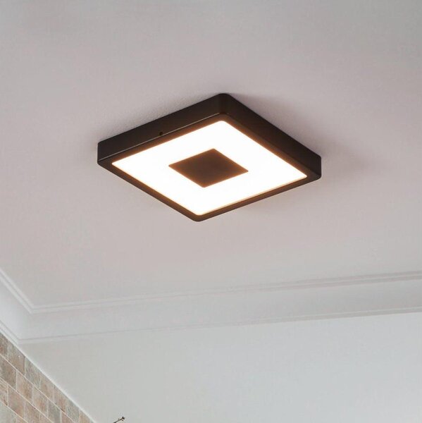 Plafonieră LED de exterior IPHIAS LED/17W/230V IP44 neagră Eglo 900283