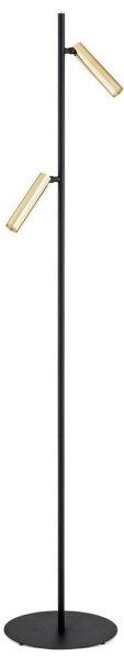 Lampadar TORRE 2xG9/6W/230V negru/alamă Argon 7083