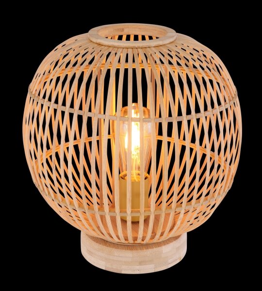Lampă de masă HILDEGARD 1xE27/60W230V bambus Globo 15368T